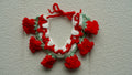 Handmade Crochet Red Rose Garland Pet Collar 🌹