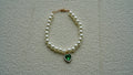 Pearl & Emerald Heart Charm Pet Necklace 💚