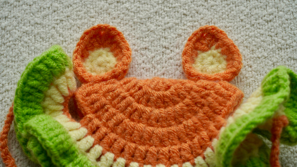 Handmade Crochet Fox Pet Hat 🦊