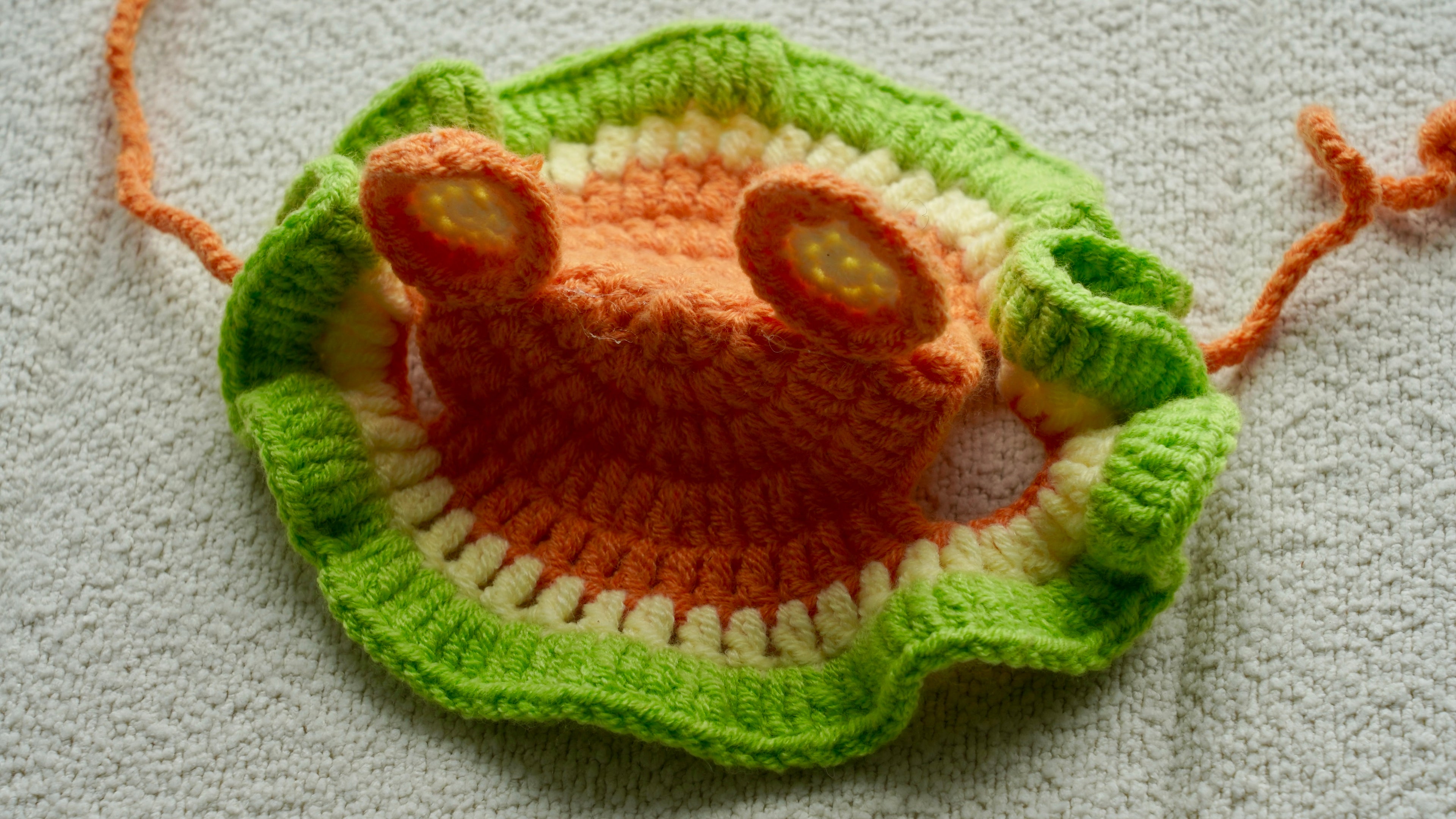Handmade Crochet Fox Pet Hat 🦊